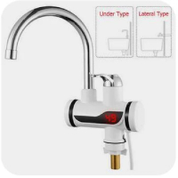220V Electric Faucet Water Heater Temperature Display Instant Hot Water heaters Kitchen Digital Display