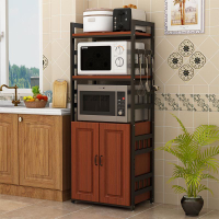 楓林宜居 深度50大尺寸帶柜子廚房置物架蒸烤箱微波爐置物架廚房電器收納架