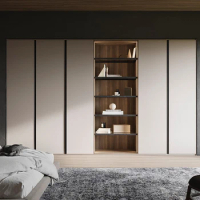 Whole house custom wardrobe simple bedroom open cloakroom furniture one door to top custom cabinet combination