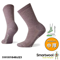 【速捷戶外】Smartwool 美麗諾羊毛襪 SW001648J23 女中級減震途步中長襪(接骨木紫),登山/健行/旅遊