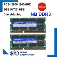 KEMBONA LAPTOP DDR3 1600Mzh 8GB (Kit of 2 4GB ) DDR3 PC3-12800s 1.5V So-DIMM 204Pins Memory Module Ram