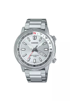 CASIO Men Analog Watch MTD-130D-7AV Silver Stainless Steel Strap