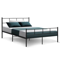 Living room home single double metal bed frame double size basic mattress base