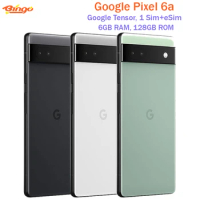 Google Pixel 6a 128GB ROM 5G Original Unlocked Cellphone 6.1" google Tensor Octa Core 6GB RAM 12.2MP&amp;12MP&amp;8MP NFC eSim