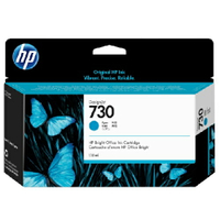 【跨店享22%點數回饋+滿萬加碼抽獎】HP No.730 130毫升 原廠青藍色墨水匣 (P2V62A) 適用 HP DesignJet Printer(1VD87A/W6B55A/1VD88A/W6B56A)