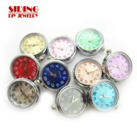 Mix Random Color 6pcs Watch Snaps Buttons Charms DIY Bracelets Ginger Snap Jewelry Watch Face Click Snap Buttons