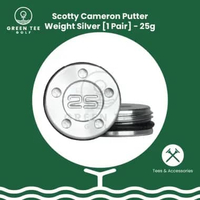 Golf Scotty Cameron Putter Weight SILVER 1 Pair Pemberat Putter Scotty Cameron 25g