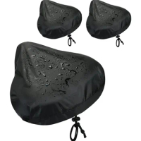 Bicycle Seat Rain Cover Waterproof Bike Cushion Seat Protector with Drawstring for Rainproof and Dust Resistant Bike Seat Cover