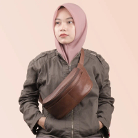 Beloria Waist Bag Tas Pinggang Kulit Asli Lecari