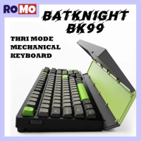 Batknight BK99 Thri Mode Gasket Mechanical Keyboard 83key Hot Swap Magnetic Cover Office Keyboard N-