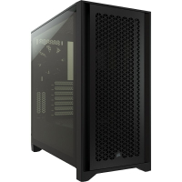 【最高折200+跨店點數22%回饋】Corsair 海盜船 高風流4000D AIRFLOW 鋼化玻璃機殼/黑CC-9011200-WW/白CC-9011201-WW