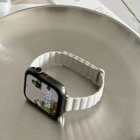 磁吸矽膠細款拼色保護殼iwatch錶帶se適用Applewatch蘋果s9手錶s8星光磁吸（細款）42mm（S10/S11 新款）