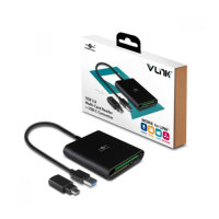 凡達克 VLink USB 3.0 多功能TypeA+Type-C轉接頭讀卡機 UGT-CR970-BK