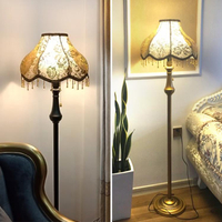 歐式客廳落地燈臥室復古沙發旁邊美式輕奢法式設計感智能床頭台燈