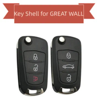 3 Buttons Remote Key Shell For GREAT WALL GWM WINGLE 5 WINGLE 6 STEED HAVAL H1 H3 H5 C30 C50 Car Flip Key Case 5 Pieces/Lot