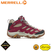 【MERRELL 美國 女 MOAB 3 MID GORE-TEX中筒防水登山鞋《赤霞珠》】 ML036866/越野健行鞋