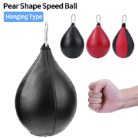 Pear Shape Boxing Speed Ball PU Speed Bag Boxing Punching Bag Swivel Speedball Exercise Fitness Training Ball Sports Equipment