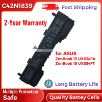 C42N1839 Battery Replacement for Asus ZenBook 15 UX534FA ZenBook 15 UX534FT Laptop Computers Long Battery Life 15.4V 71Wh