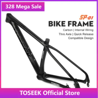 TOSEEK SP-01 Carbon MTB Frame 29er Carbonal Bike Frame 29 Carbon Mountain Bike Frame 142*12 or 135*9mm 27.5 Bicycle Frame