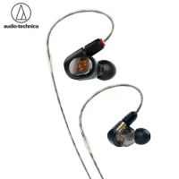 Original Audio Technica ATH-E70 Earphones Field Recording Monitor HIFI Fever In-Ear Semitransparent Headphones