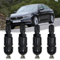 4Pcs TPMS Tire Pressure Sensor Valve Universal For BMW 5 Series Black Tire Pressure Sensor Monitor Systems Repair Parts