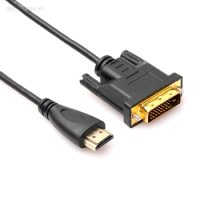 30pcs/lot HDMI to DVI HDMI Cable DVI-D 24+1 Pin Adapter Cables for LCD DVD HDTV XBOX High Speed DVI to HDMI Cable 1M 1.8M 3M 5M