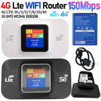 150Mbps 4G Lte WiFi Router H807Pro/H807 Mobile WiFi Router Sim Card Slot Repeater 3650mAh Mini Outdoor Hotspot Wireless Router