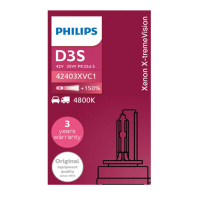 【Philips 飛利浦】PHILIPS 飛利浦HID 4800K 氙氣車燈-增亮150%D3S 單顆裝 公司貨