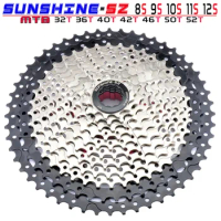 MTB 8 9 10 11 12 Speed Cassette Wide Ratio Freewheel Mountain Bike Sprocket 11-32/36/40/42/46/50/52T Compatible For Shimano HG