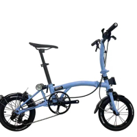 Mint Domestic Folding Bicycle BOB 3-14inchClamp Brake Male and Female Adult and Children's bike fixi