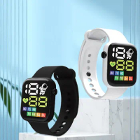 Multi-color Smart Watch For Kids Boy Girl Fashion Sports Bracelet LED Digital Wrist Watches Children's Smartwatch Waterproof