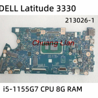 213026-1 For DELL Latitude 3330 Laptop Motherboard With i5-1155G7 CPU 8G RAM 100% Fully tested