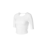 Black Label Signature Power Rise Inpad 5" Short Sleeve Sports Top Atasan Olahraga Wanita - XFL1BL150