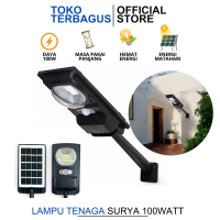 Lampu Tenaga Surya 100Watt Solar Cell Solar Panel Waterproof Sensor Putih