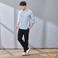 【NAUTICA】男裝 百搭素面休閒長褲(黑色)