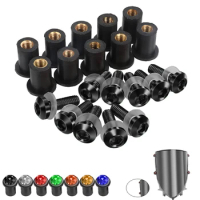 10 Pieces 5MM Windshield Bolt Windscreen Mounting Screw Kit For Yamaha X-MAX 300 XMAX 300 2017 2018 2019 2020 2021 2022 2023