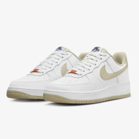 【NIKE 耐吉】Nike Air Force 1 奶茶 橘扣 休閒鞋(DZ2771-121)