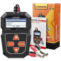 KONNWEI KW208 Car Battery Tester 12V 100 To 2000CCA Cranking Charging Circut Tester Battery Analyzer 12 Volts Battery Tool BM550
