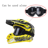 Kacamata Goggles + Masker Full Face Helem Goggle Mask Helm Gun Ski Motor Cross Topeng Kaca Mata Trai