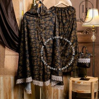 Loufie - Mukena Dewasa Katun Mikro Foil Motif Khalisa Khalisa 2