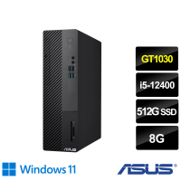 【ASUS 華碩】27型電競螢幕組★i5 GT1030六核電腦(H-S500SD/i5-12400/8G/512G SSD/GT1030-2G/W11)