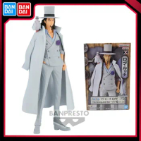 Bandai Original Banpresto Japan Anime One Piece DXF Wanno Country Rob Lucci 17cm PVC Action Figure Collectible Model Toy Gift