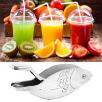 1pc Stainless Steel Lemon Juicers With Fish Manual Juicer Squeezer Portable Kitchen Home Vegetable Fruit Tool Accessories