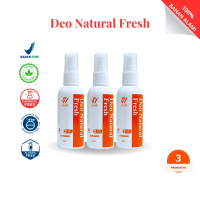 3pcs Syasli Deo Natural Fresh | Deodorant spray | Deo Spray |  Ketiak