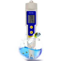 Digital Salinity Tester Salt Meter 2 in1 Temp Salinometer Aquarium Salty Testers Marine Salinity Pool Testing Salinometer