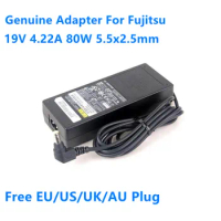 Genuine ADP-80NB A 19V 4.22A 80W ADP-80SB B AC Adapter For Fujitsu FMV Lifebook AH550 AH532 B6220 Laptop Power Supply Charger