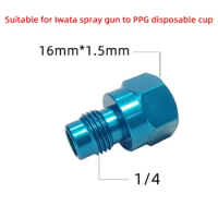 Quick Connector Spray Gun Adapter Spray Gun PPG Cup Joints 16X1.5 For ANEST Iwata Spray Gun Disposable Measuring Cup