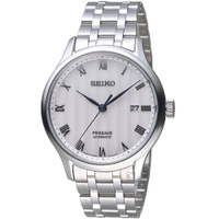 SEIKO 精工錶 Presage 沉穩風格羅馬機械腕錶 4R35-02S0S(SRPC79J1)-41mm-白面鋼帶【刷卡回饋 分期0利率】【APP下單4%點數回饋】