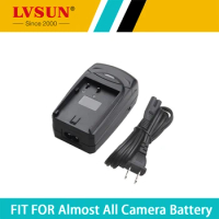 LVSUN Multi-function ENEL3 ENEL3A ENEL3E NP150 Car Battery Charger with USB Port for Fuji Canon Nikon D30 D50 D70 D90 D70S