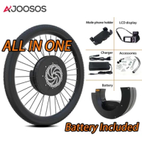 Front Drive E Bike Conversion Kit 36V 350W All in One 24''-700C Wheel Electric Bicycle Conversion Kit with Battery MTB Ebike